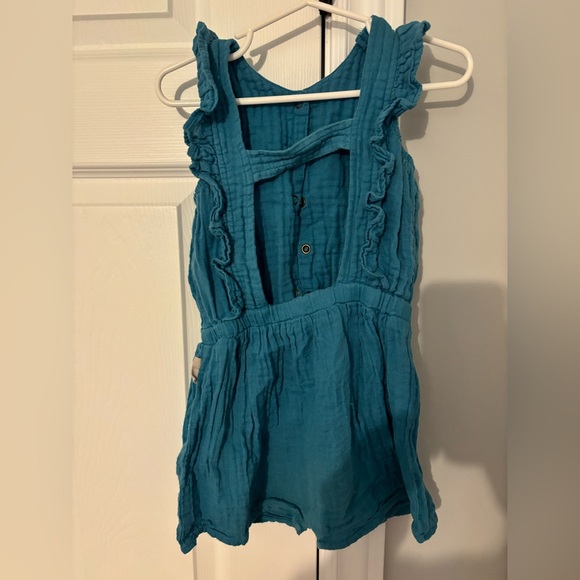 L’oved Kids Ruffled Blue romper 3T - Picture 2 of 3